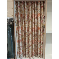 1x Eyelet Water Meadow Rosewood Curtains 207cm (Bury St Edmunds)