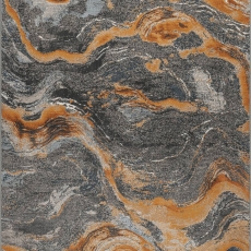 Medina Charcoal / Terracotta Rug