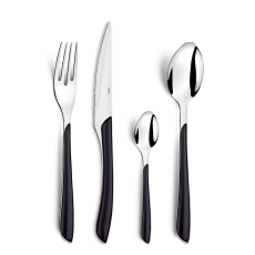 Eclat Black 24 Piece Cutlery Set