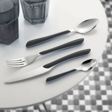 Eclat Black 24 Piece Cutlery Set