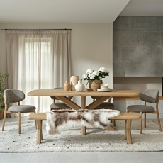 Fauna Dining Table 200cm & 4 Leo Dining Chairs