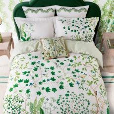 Sanderson Sycamore & Oak Pillowcase Pair Square Botanical Green