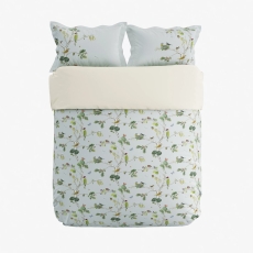 Sanderson Woodland Chorus Cover Set Blue Grey