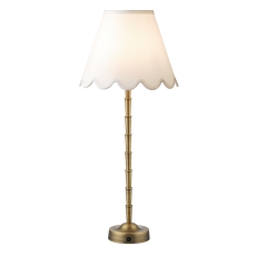 Wyman rechargeable Table Lamp with a Matt Antique Brass