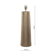 Myla Ceramic Table Lamp in Bronze with shade