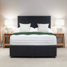 Mimosa Natural 1000 2 Drawer Divan Bed With 26" Headboard