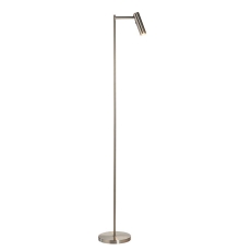 Modern Reader Floor Lamp Satin Nickel Finish