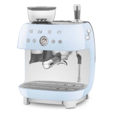 Smeg Espresso Machine With Grinder Pastel Blue