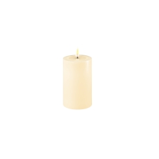 CREAM LED CANDLE 7.5X12.5CM