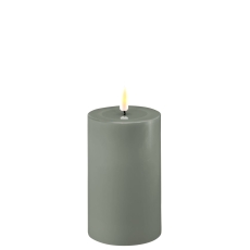 SALVIE GREEN LED CANDLE 5X15CM