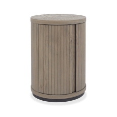 Vigo Round Lamp Table Grey Oiled Oak