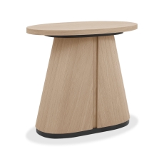 Vigo Oval Lamp Table Scandi Oak