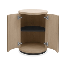 Vigo Round Lamp Table Scandi Oak