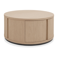 Vigo Round Coffee Table Scandi Oak