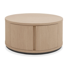 Vigo Round Coffee Table Scandi Oak