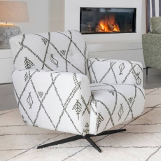 Izzy Fabric Swivel Chair