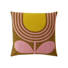 Orla Kiely Striped Tulip Cushion Pink Ochre