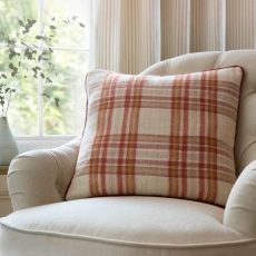 Laura Ashley Padbury Check 45cm Cushion Russet