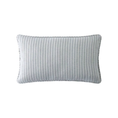 Laura Ashley Cornish Chenille Stripe 30cm x 50cm Cushion Slate Blue