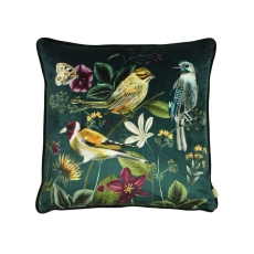 Garden Birds 43cm Cushion Green