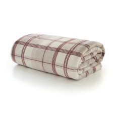 Deyongs Hounds Check Throw 140cm x 180cm Burgundy