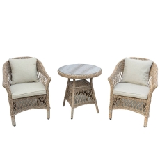 Normandy Rattan 2 Seater Bistro Set