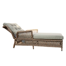 Normandy Rattan Single Reclining Lounger