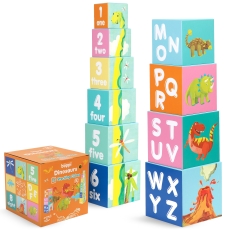 BOPPI STACKING CUBES DINOSAURS