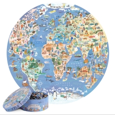 BOPSTER WORLD MAP ILLUSTRATED 1000PCS