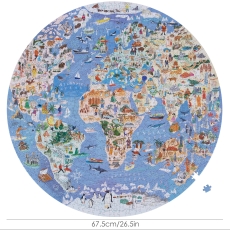BOPSTER WORLD MAP ILLUSTRATED 1000PCS