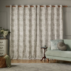 Laura Ashley Tuileries Eyelet Headed Curtains Blackout Lined