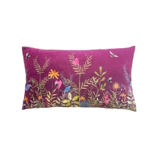 Willow Wildflower 30cm x 50cm Cushion Fuchsia