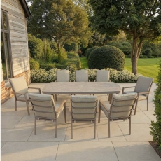 Antibes Champagne 8 Seat Dining Set