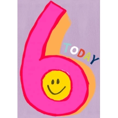 Age 6 Girl - Greeting Card