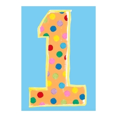 Age 1 Boy - Greeting Card