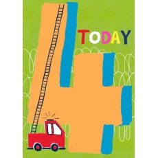 Age 4 Boy - Greeting Card