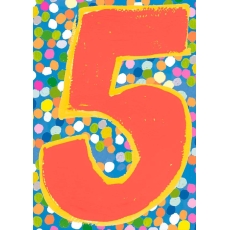 Age 5 Boy - Greeting Card