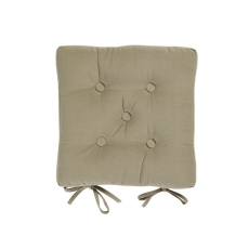 Walton & Co Seat Pad With Ties Stone