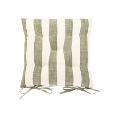 Wide Stripe Olive Seat Pad