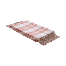 Laura Ashley Padbury Check Throw 150cm x 200cm Russet