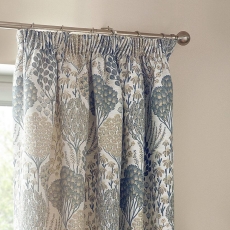 Ophelia Pencil Headed Curtains Wedgewood