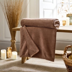 Snuggle Touch Throw 140X180cm Umber