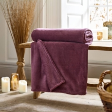 Snuggle Touch Throw 140X180cm Magenta