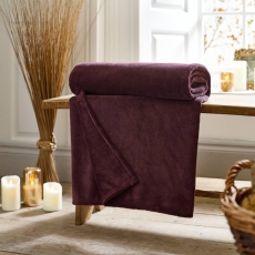 Snuggle Touch Throw 140X180cm Wine