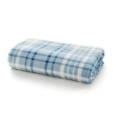 Snuggle Check Throw 140X180cm Ocean