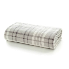 Snuggle Check Throw 140X180cm Dark Grey