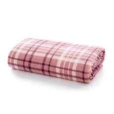 Snuggle Check Throw 140X180cm Pink