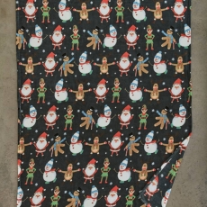 Christmas Dancers Throw Green 140X180cm