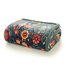 Folkloric Nutcracker Throw Navy 130X170cm
