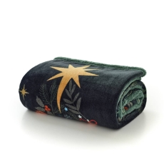 Traditional Tree Throw Navy 130X170cm